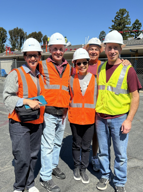 HCSD Construction Team in front of West school